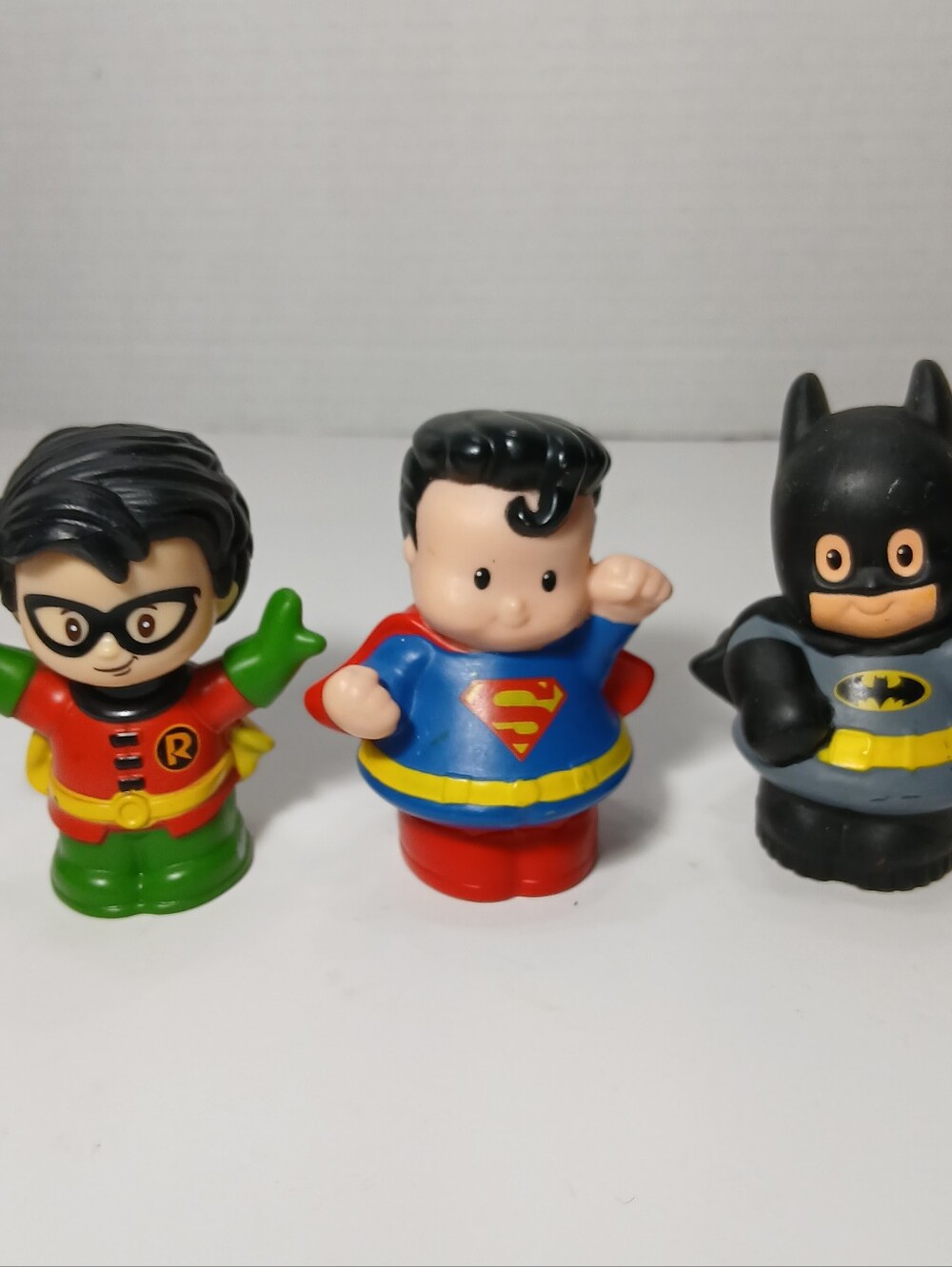 Fisher Price Little People DC COMICS Figures Batman Superman Joker Lot 3